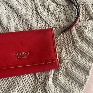 Red Guess wallet/wristlet